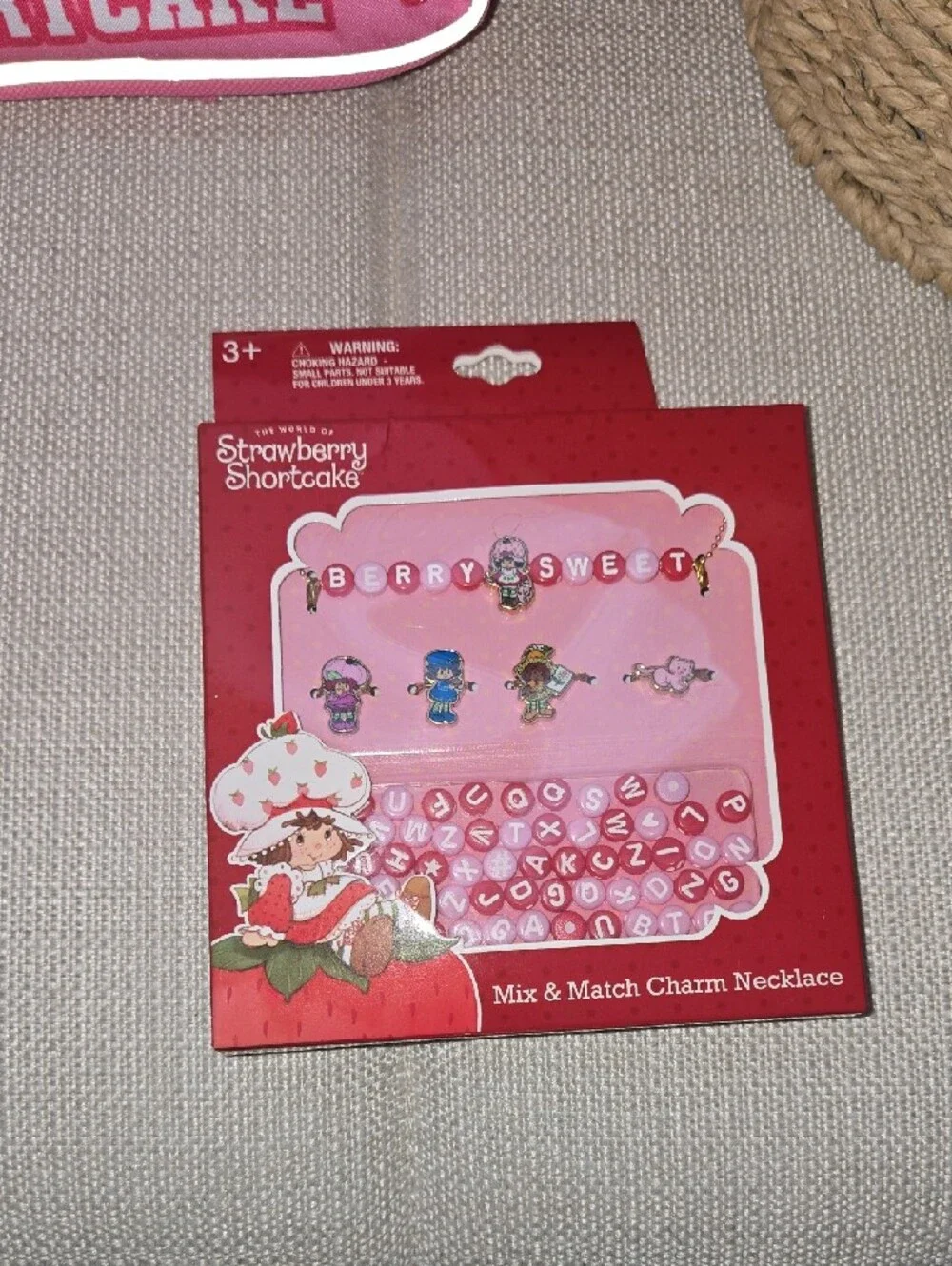 Strawberry Shortcake Pink Kids Backpack & Tote Set